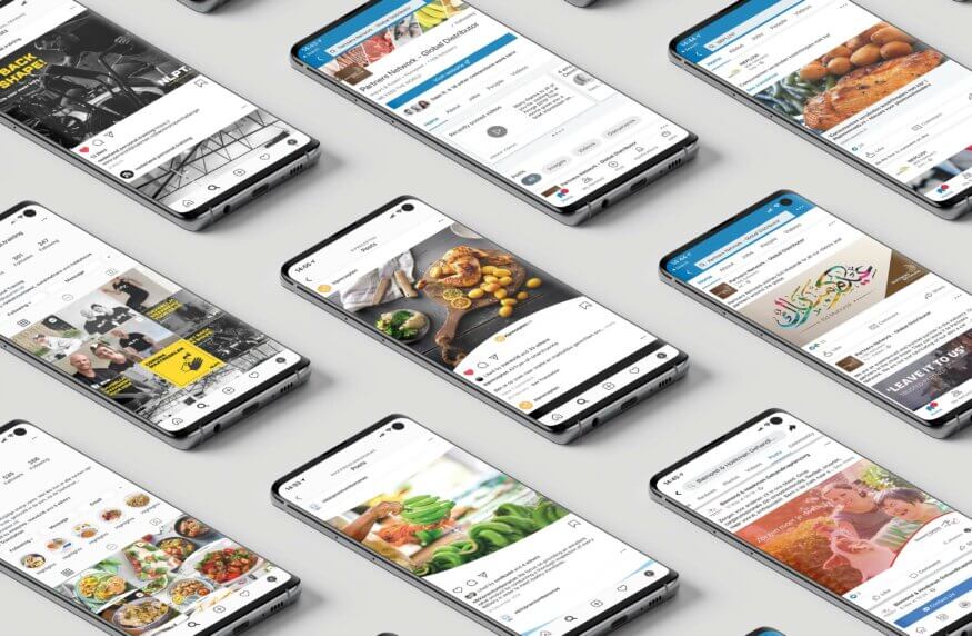 Mockup Linkedin mobile